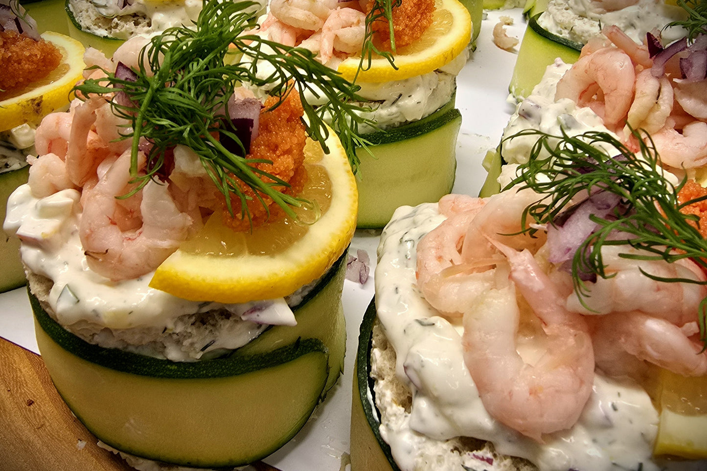 Förrätt: Räkbakelse