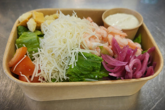 Caesarsallad med räkor