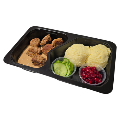 Köttbullar med potatismos & gräddsås