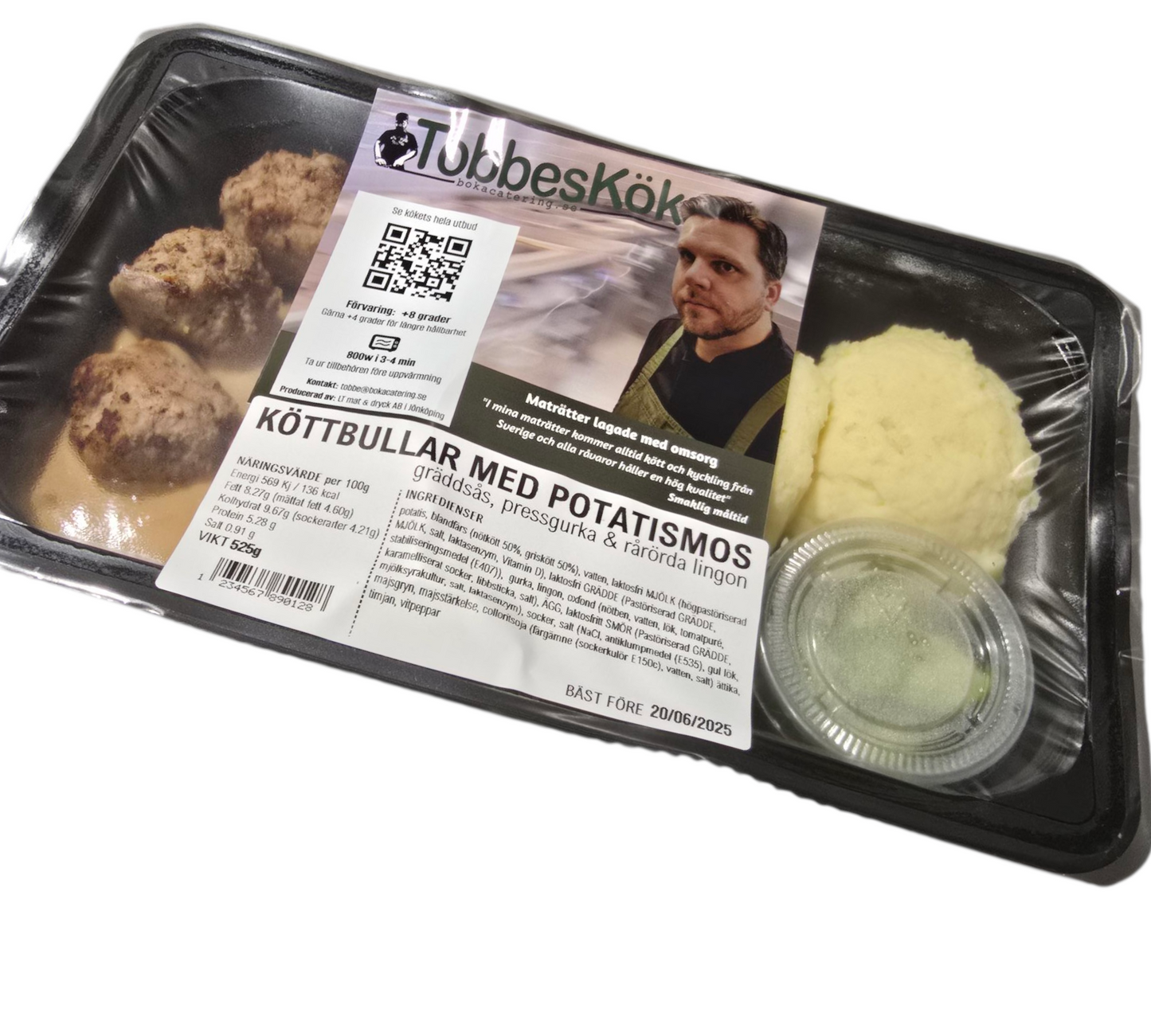 Köttbullar med potatismos & gräddsås
