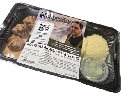 Köttbullar med potatismos & gräddsås