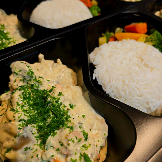 Dragonkyckling med champinjoner & dijonsenap